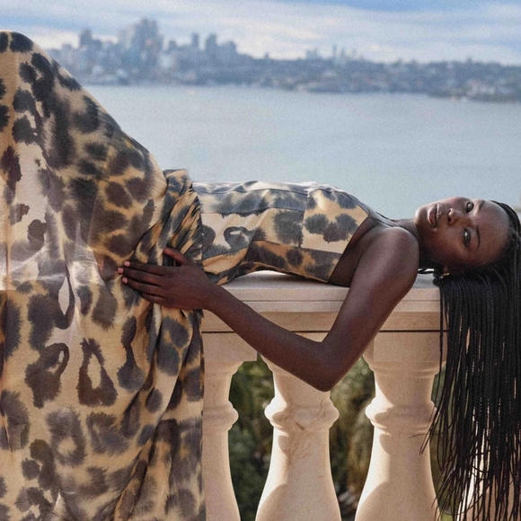 Sheike Leopard Print Dress - Picture 1 of 8